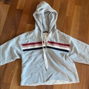 Abercrombie & Fitch Hooded 1/4 Zip Sweatshirt